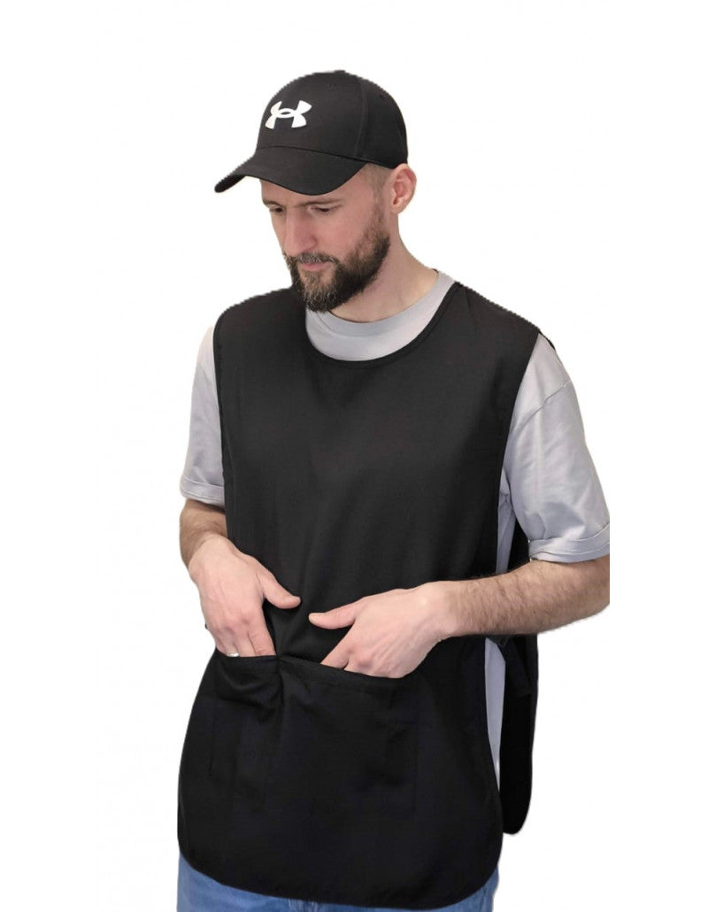 Gilet BARBER CORNER noir & manches courtes