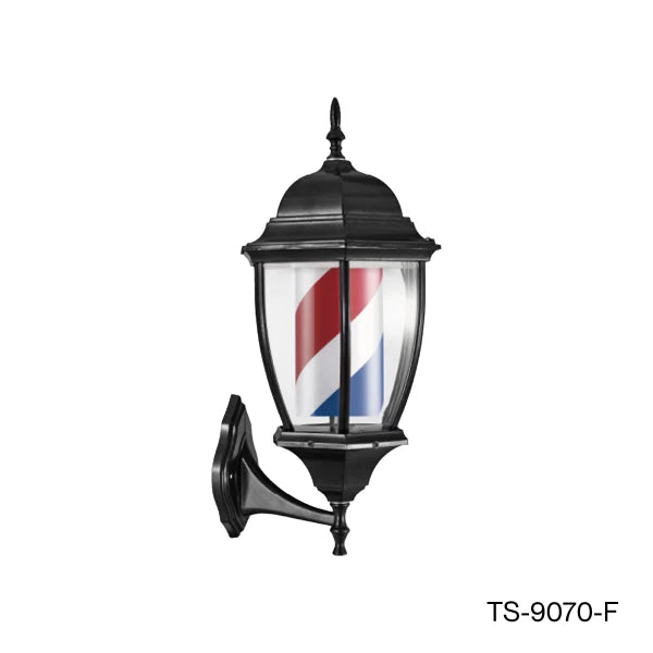 Enseigne barber pole lumineuse et rotative | BarberHouse