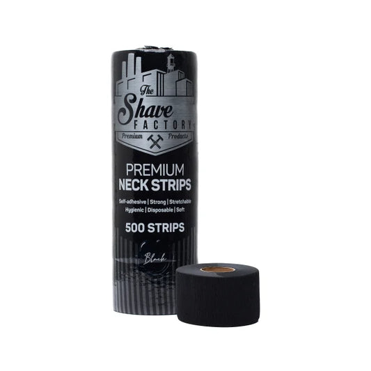 The Shave Factory Bandes de Cou Noir - Consommable salon professionnel BarberHouse