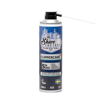 The Shave Factory Spray Lubrifiant Tondeuse 5-en-1 - Entretien materiel professionnel