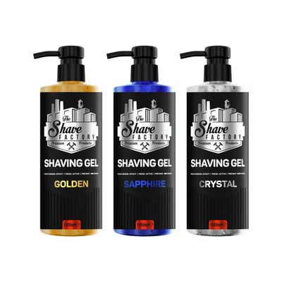 The Shave Factory Gel a Raser 1000ml - Consommable soin barbe professionnel