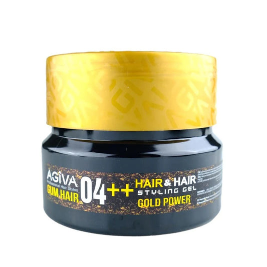 Agiva Gel Coiffant Gold Gum Fixation Forte - Consommable coiffage professionnel BarberHouse