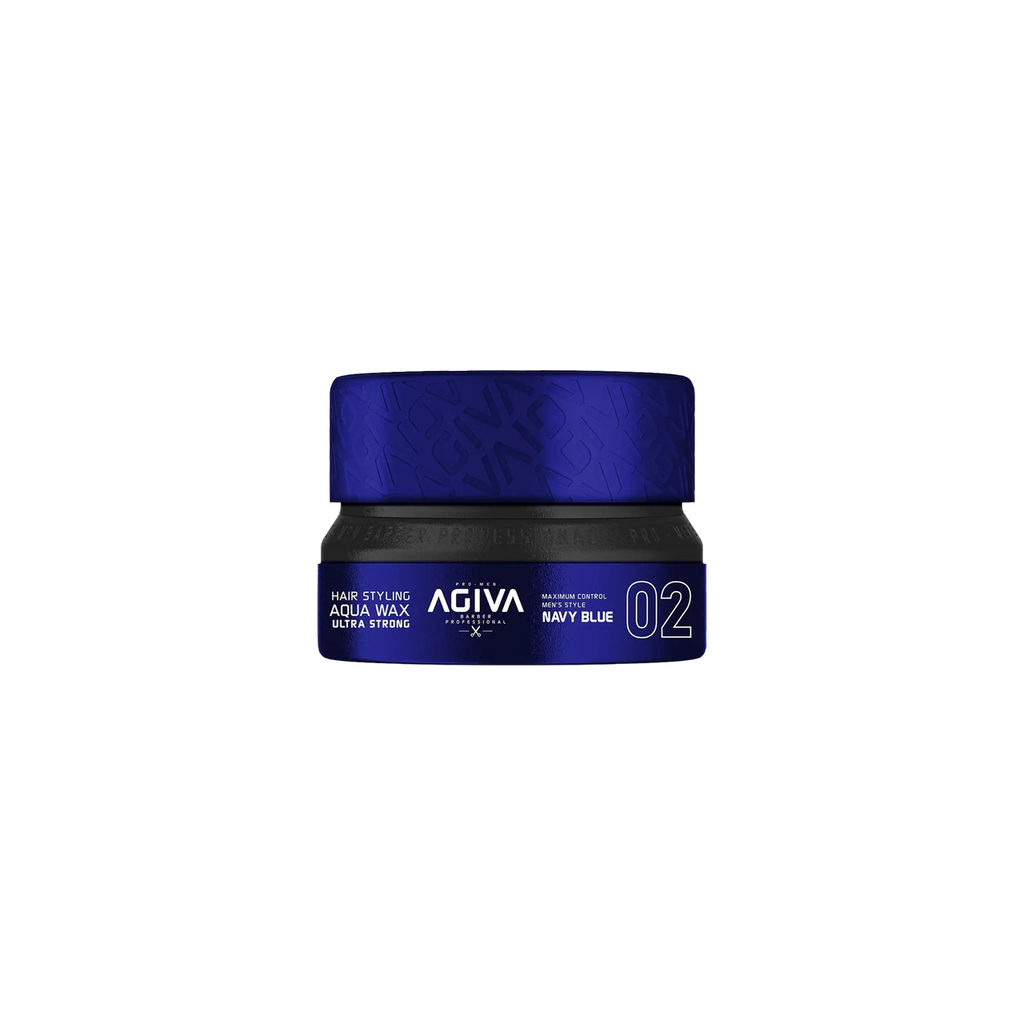 Cire Coiffante Aqua Ultra Strong Navy Blue – 155 ml – Agiva