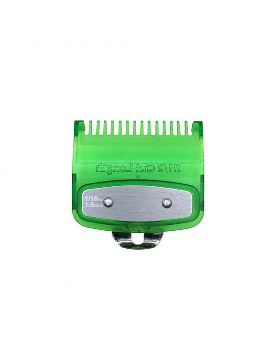 Contre peigne 1.5mm (n° 1/2) vert pomme Translucide