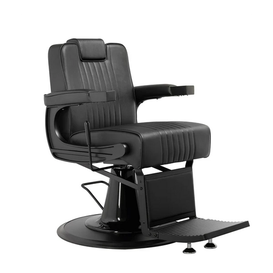 BarberHouse Fauteuil Barbier Full Black - Mobilier professionnel salon BarberHouse