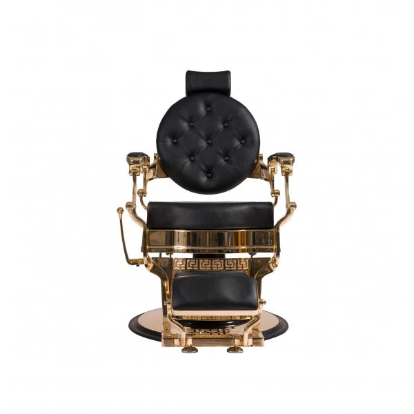 Fauteuil de barbier – Gold & Noir