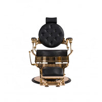 BarberHouse Fauteuil Barbier Gold & Noir - Mobilier professionnel salon BarberHouse vue 2
