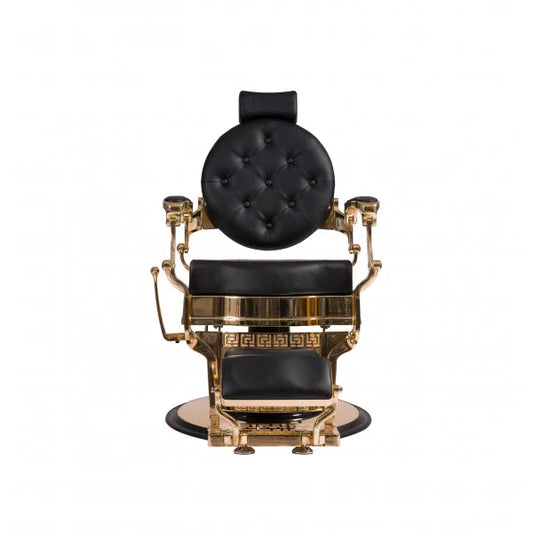 BarberHouse Fauteuil Barbier Gold & Noir - Mobilier professionnel salon BarberHouse vue 2