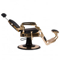 BarberHouse Fauteuil Barbier Gold & Noir - Mobilier professionnel salon BarberHouse vue 3