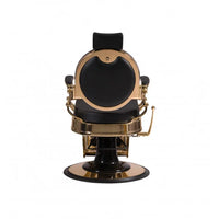 BarberHouse Fauteuil Barbier Gold & Noir - Mobilier professionnel salon