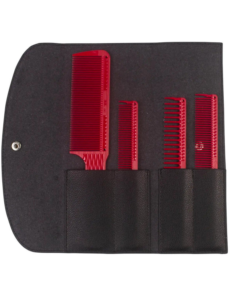 JRL set de 4 peignes avec étui de rangement