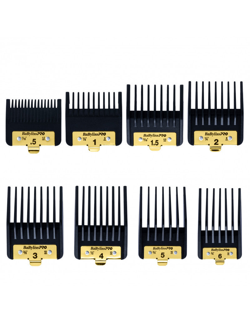 Set de 8 contre-peignes PREMIUM tondeuse de coupe n°0.5-1-1.5-2-3-4-5-6