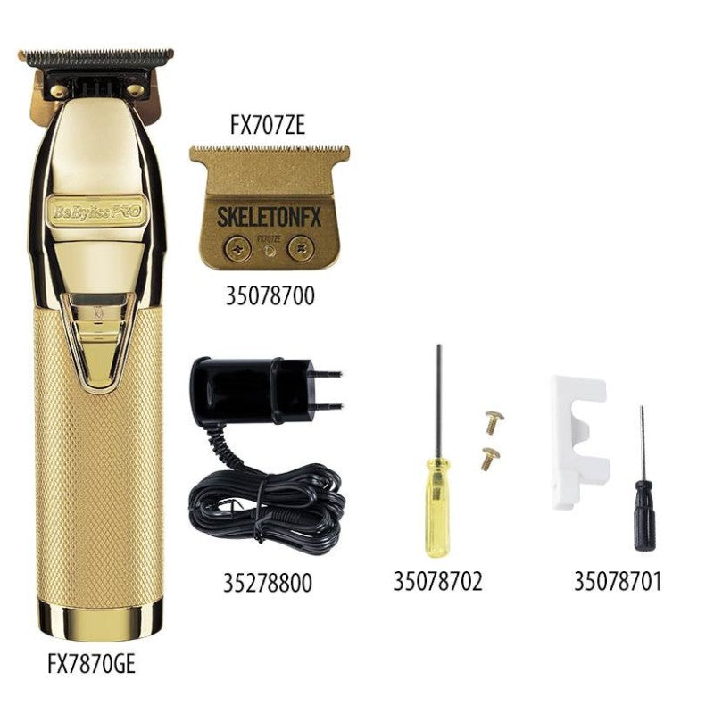 BabylissPRO Skeleton Gold FX - lame apparente 360